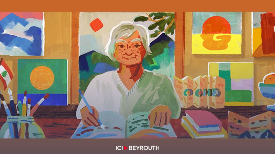 Un Google Doodle rend hommage à l’art d’Etel Adnan