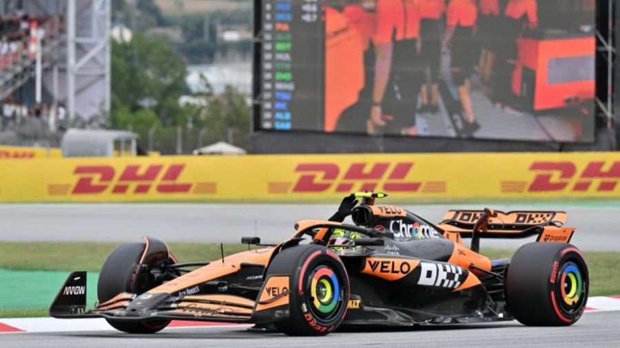 Lando Norris partira en pole position du GP d'Espagne