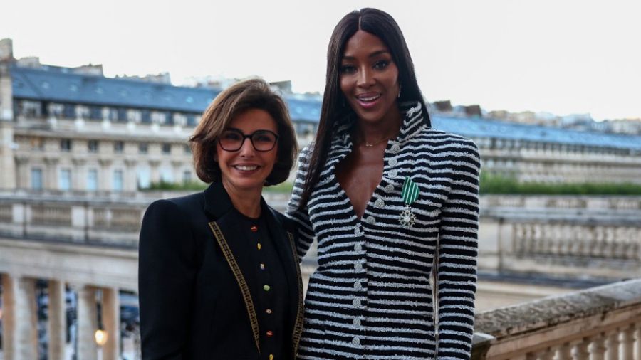 Naomi Campbell décorée Chevalier de l'ordre des arts et des lettres
