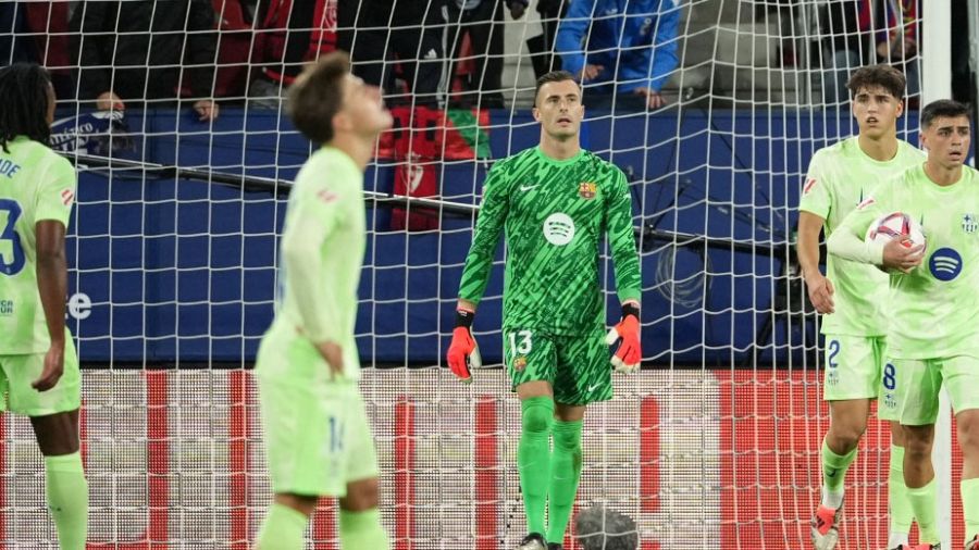 Espagne: fin de série pour le Barça, giflé par Osasuna
