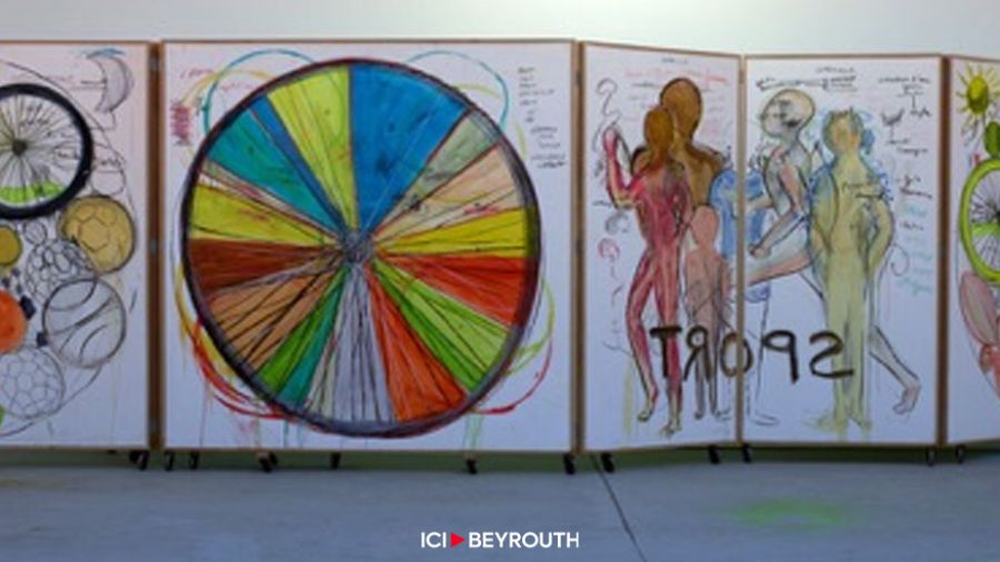 «The Valley» de Fabrice Hyber: couleurs et poésie