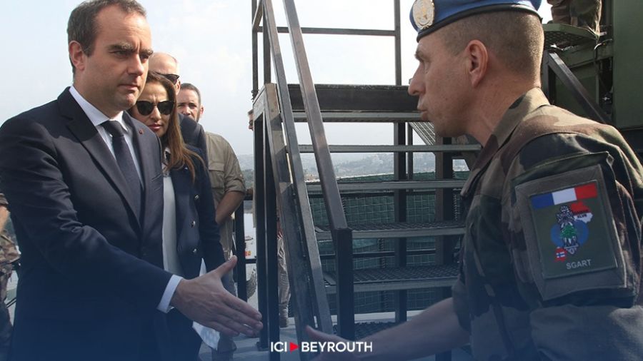Le ministre français des Armées avec la Finul au Liban Sud
