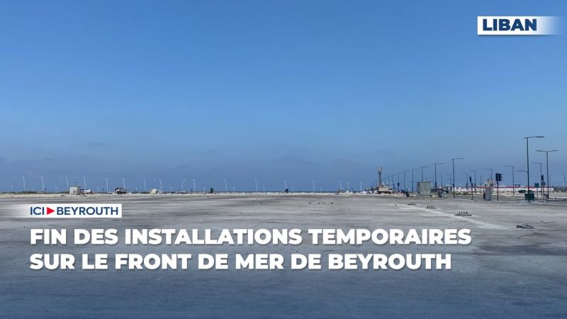 Fin des installations temporaires sur le front de mer de Beyrouth 