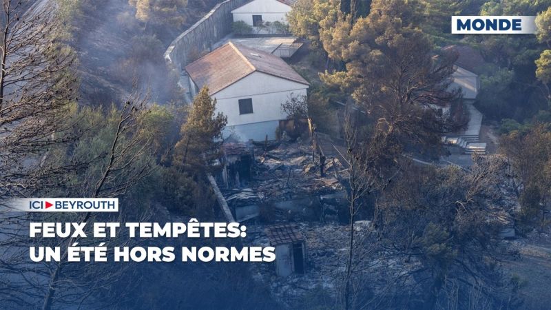 Feux et tempêtes: un été hors normes