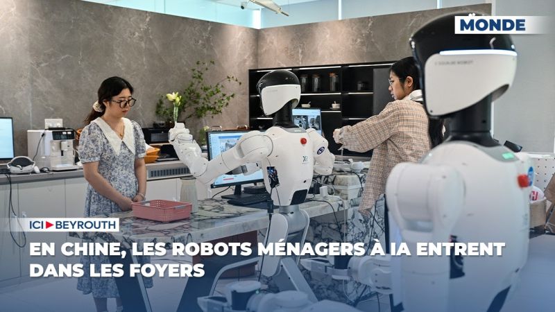 En Chine, les robots ménagers à IA entrent dans les foyers