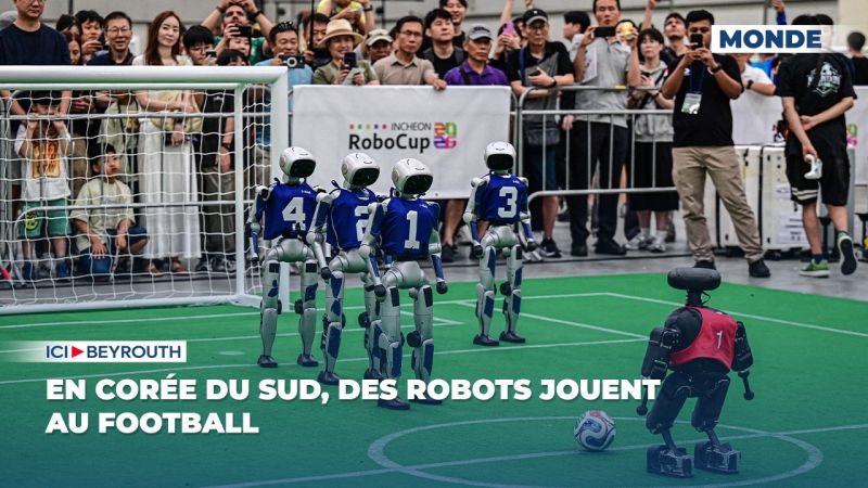 En Corée du Sud, des robots jouent au football