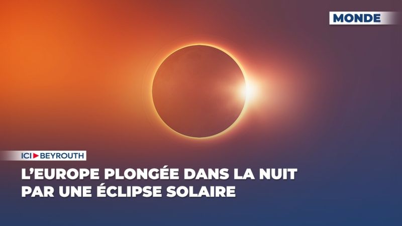 L’Europe plongée dans la nuit par une éclipse solaire