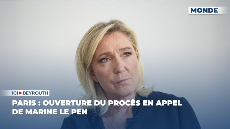 Paris : ouverture du procès en appel de Marine Le Pen