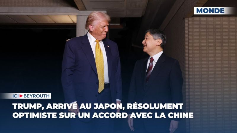 Trump, arrivé au Japon, résolument optimiste sur un accord avec la Chine