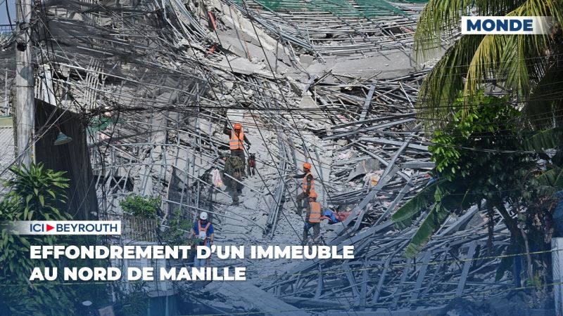 Effondrement d’un immeuble au nord de Manille