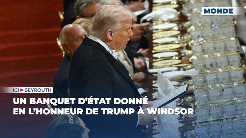 Un banquet d’État donné en l’honneur de Trump à Windsor