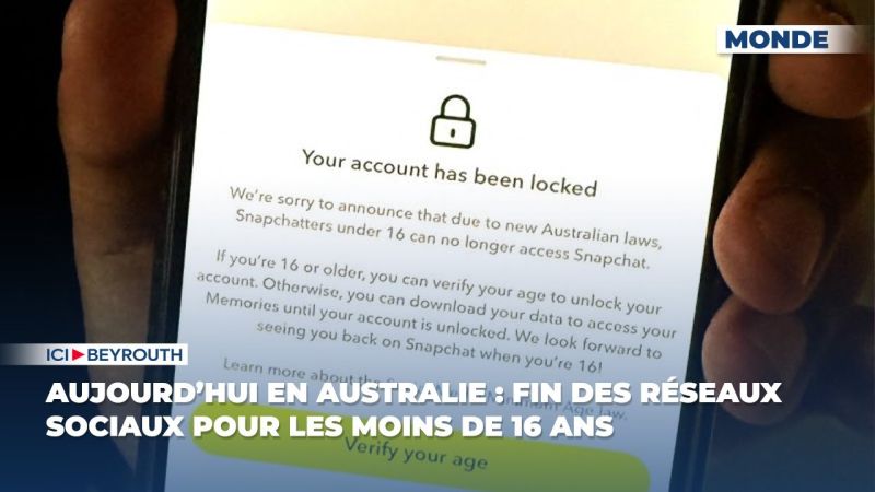 Aujourd’hui en Australie : fin des réseaux sociaux pour les moins de 16 ans