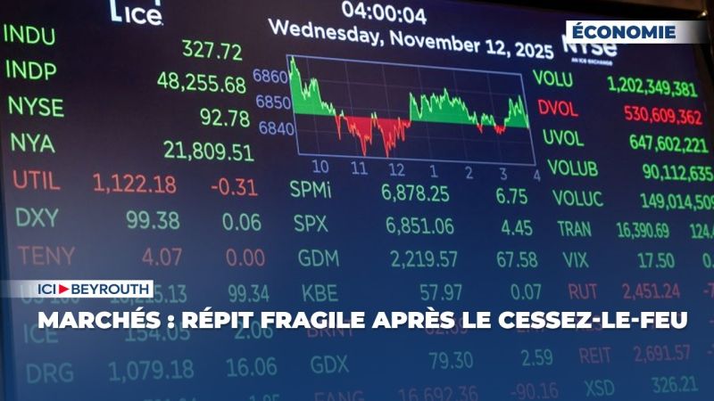 Marchés : répit fragile après le cessez-le-feu